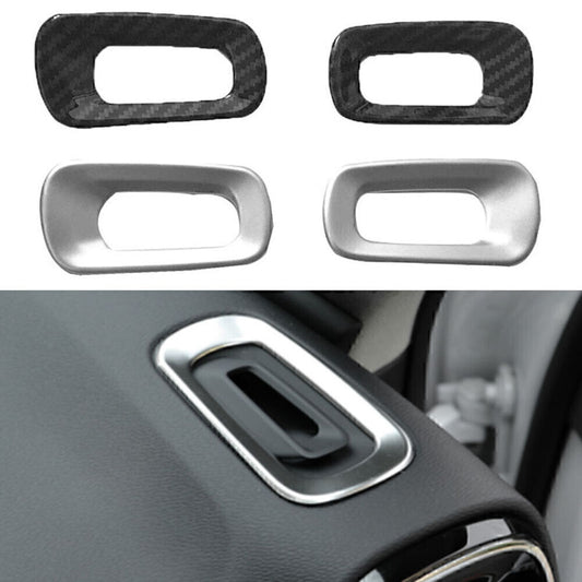 Matte Silver ABS Inner Dashboard Air Outlet Vent Trim for Volvo XC40 2018-2022