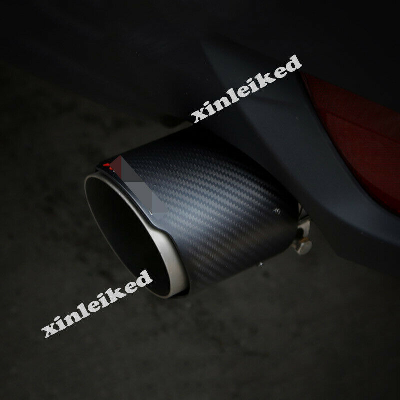 Carbon Fiber Rear Exhaust Tip Muffler End Pipe for Mazda 3 Axela Sedan 2014-2018