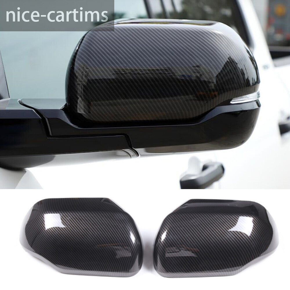 Carbon Fiber ABS Side Rearview Mirror Cap Cover for T@yota Tundr@ /Sequoia 2022+