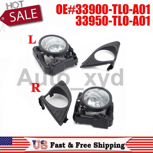 One set of 33900-TL0-A01 and 33950-TL0-A01 L+R fog light covers is suitable for Acura vehicles manufactured in October 2009.