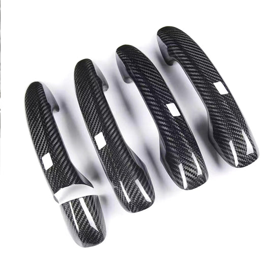 for Benz W205 C E S GLC GLE AMG Door Handle Cover w Sensor Carbon Fiber