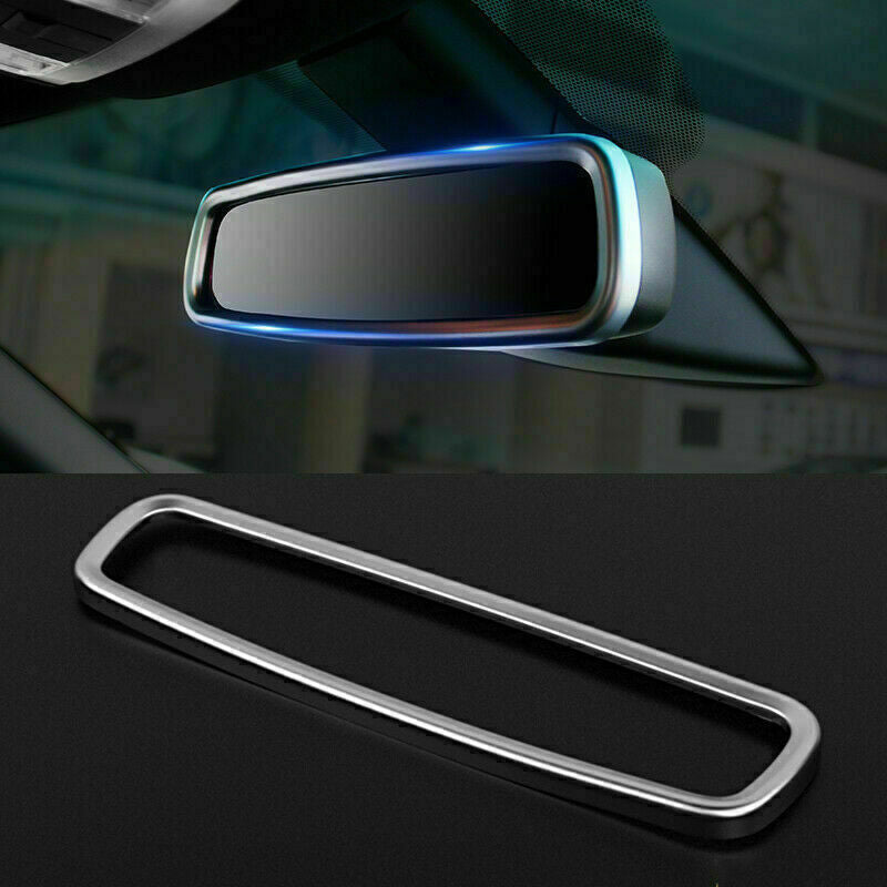 for Ford Explorer 2011-2019 silver Interior Rearview Mirror Frame Cover Decor