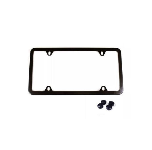 Car license plate frame cover cap rear boot 4-hole ultra-thin black for Honda