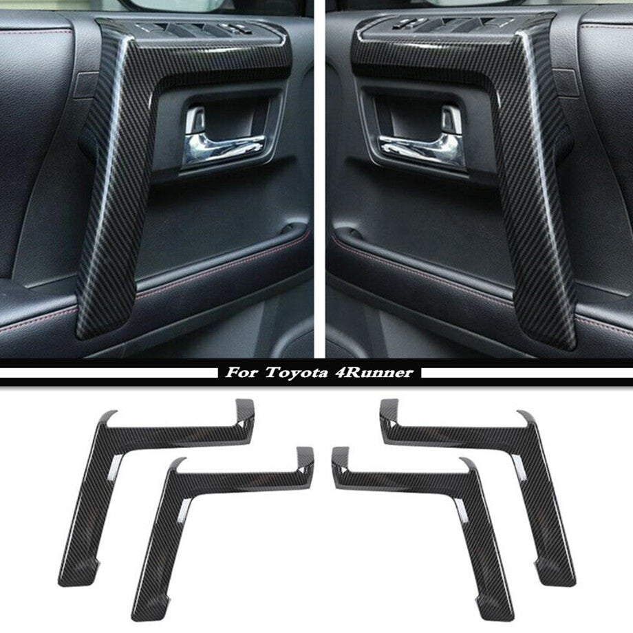 Car Interior Door Armrest Cover Trim Accessories Carbon for Toyota 4Runner 10-23