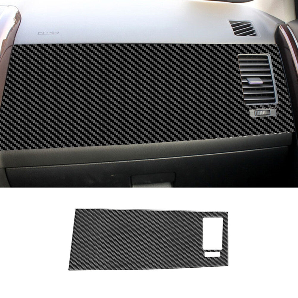 Carbon Fiber Passenger Dashboard Vent Panel Cover Trim for Mazda CX-9 2010-2015