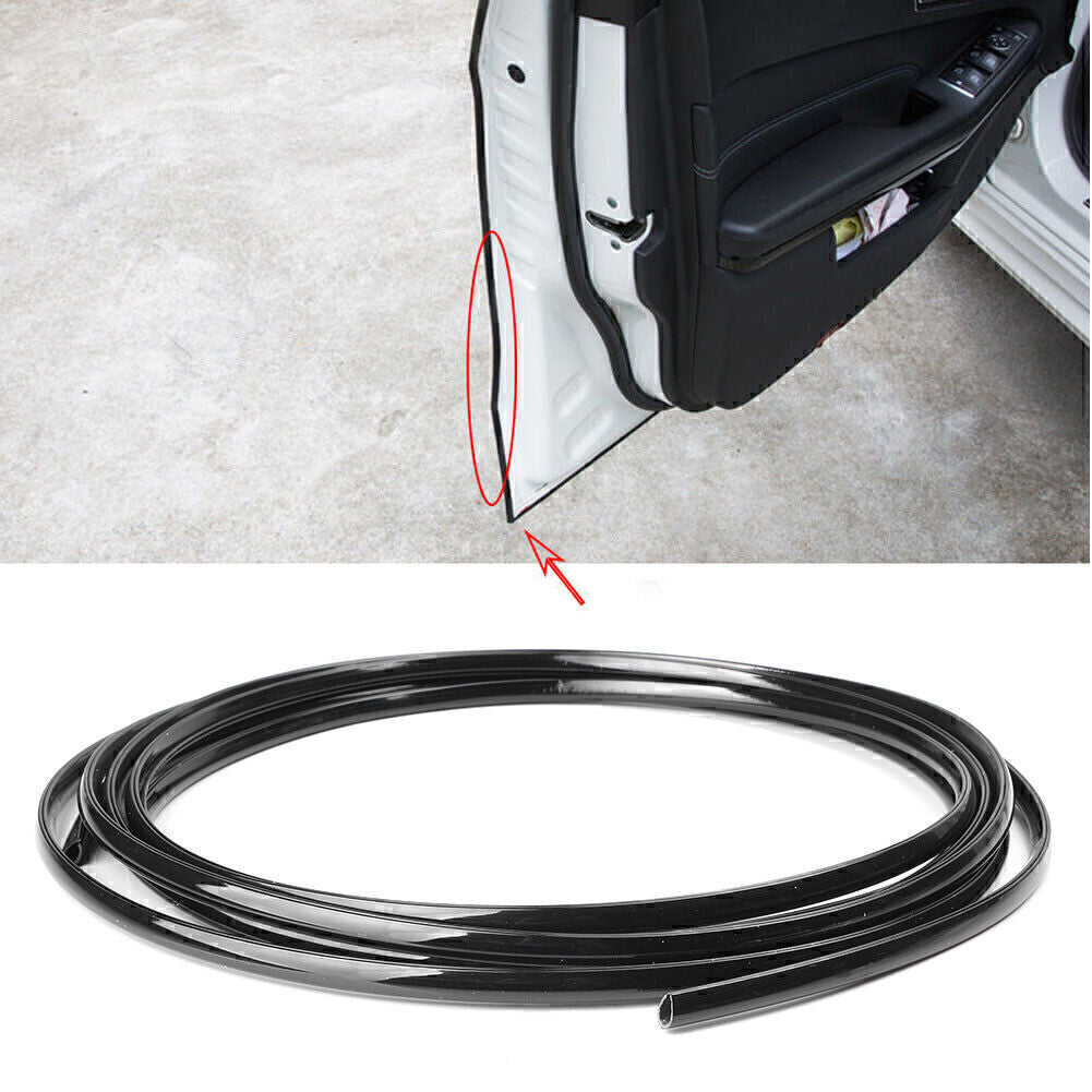4M Universal Car Door Edge Mould Trim Black Strip Guard Cover Crash Protector