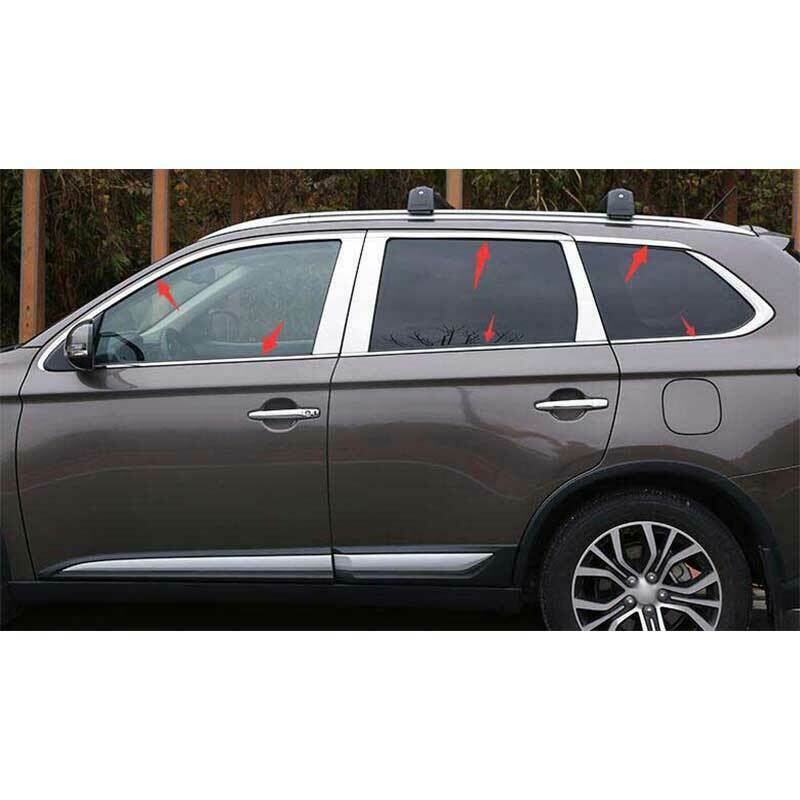 for Mitsubishi Outlander 2013-20 Chrome Car Windows Sill Molding Strip Trim 12P