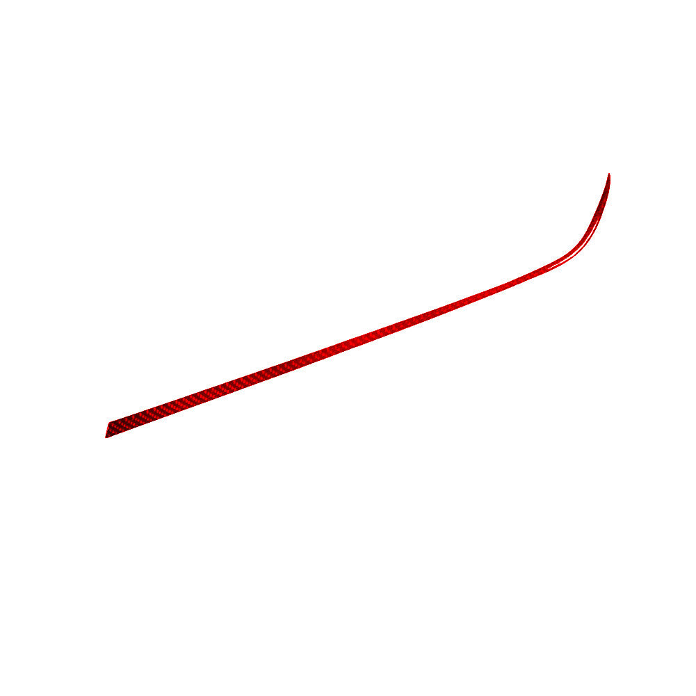 Red Dashboard Lower Trim Strip Cover Carbon Fiber for Chevrolet Camaro 2016-2018