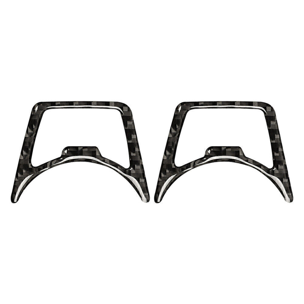 Carbon Fiber Headlight Switch Trim Sticker Fit for Ford F150 14-up for Mustang Explorer