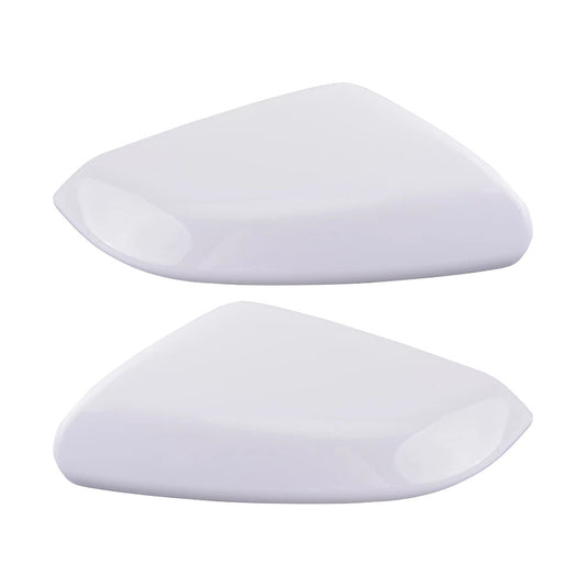 Left Right Fits for Honda for Civic 2016-2020 New Front Outside Mirror Covers White