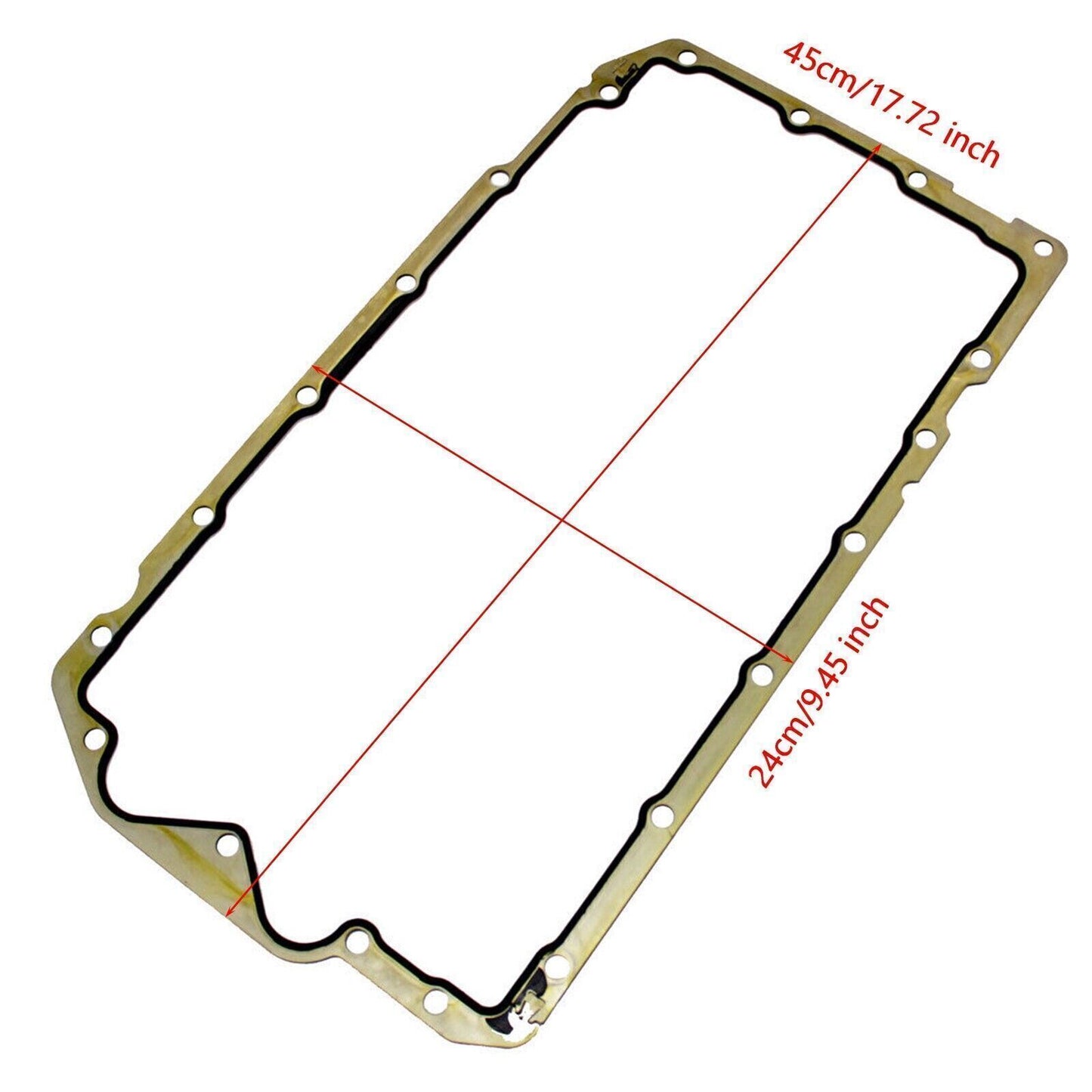 11137511224 Engine Oil Pan Gasket for BMW 120i 2011 Base Hatchback 2-Door 2.0L