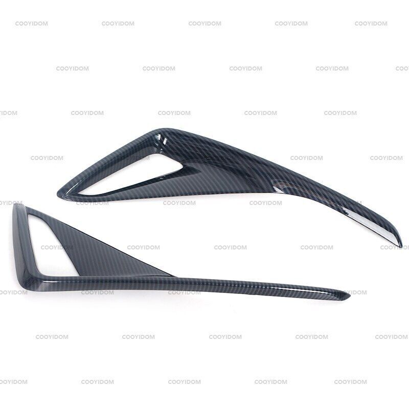 Rear Fog Lamp Bumper Light Cover Trim Carbon Fiber for Toyota C-HR CHR 2018-2022