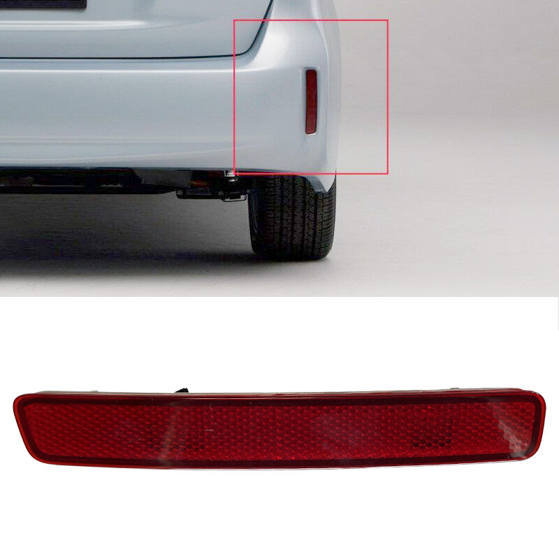 Right Rear Bumper Reflector Tail Light Red Lens Fit for Toyota Prius V 2012-2017