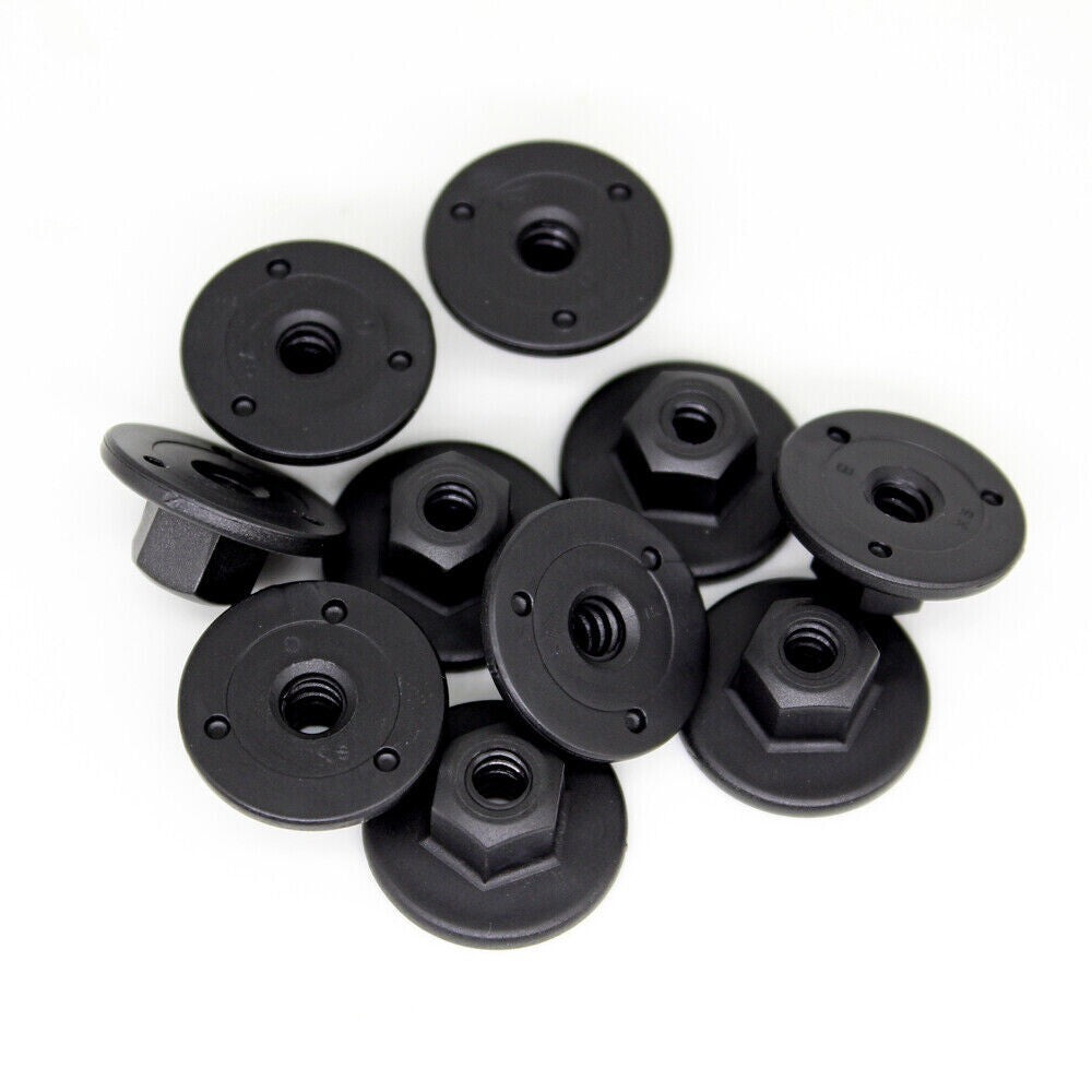 10Pcs 10 mm Hex Head Plastic Self-Threading Nut for BMW 07147169847