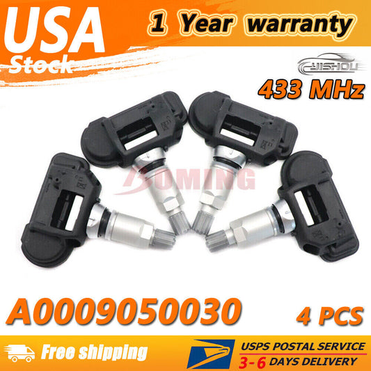 4Pack TPMS Tire Pressure Sensor for MERCEDES A0009050030 A0009057200 0025408617
