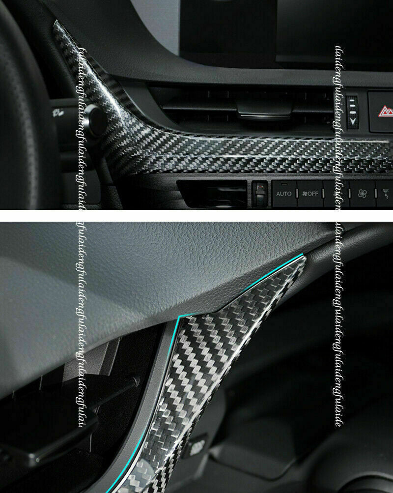 for Lexus ES350/300H 2019-2022 Carbon Fiber Inner Dashboard Decor Cover Trim ABS