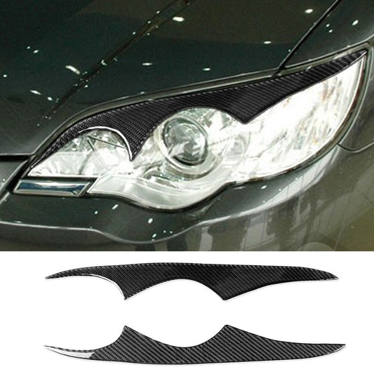 2¡ÁCarbon Fiber Front Headlight Eyelids Eyebrow Cover for Subaru Legacy 2006-2008