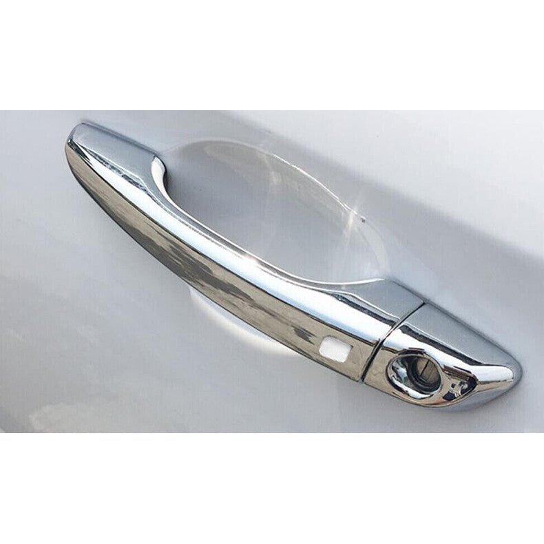 for Hyundai for Elantra 2017-2020 Chrome W/ for Smart Key Door Handle Molding Cover Trim