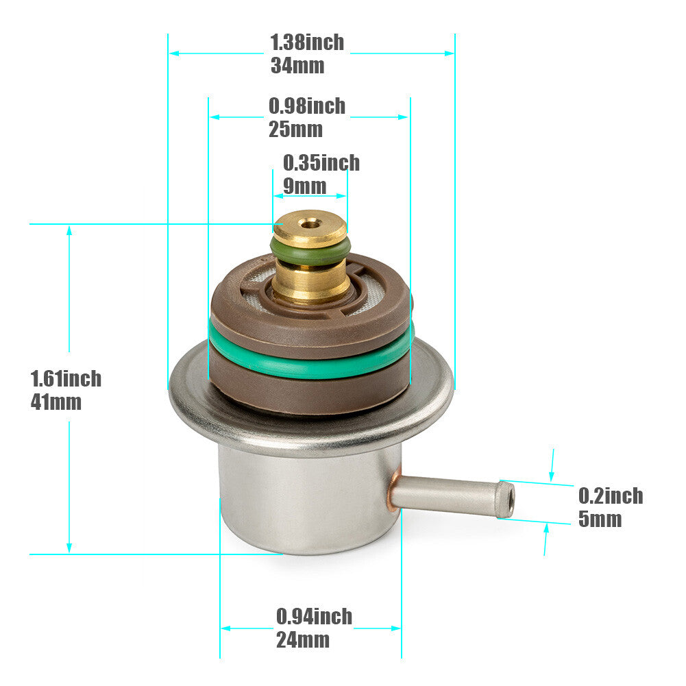 Fuel Pressure Regulator for Ford F-150 F-250 F-350 for Lincoln 4.6L 5.4L XR3Z9C968AA