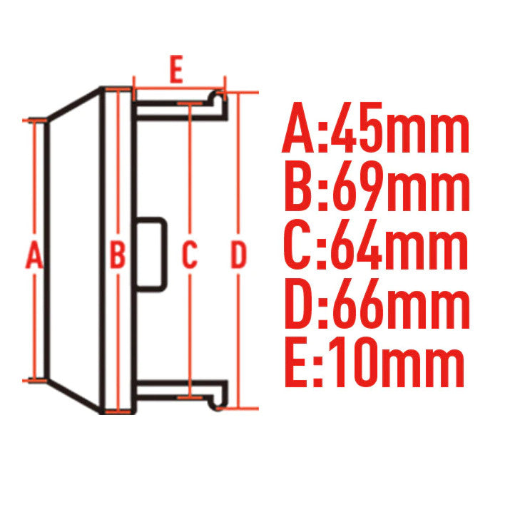 4x69mm wheel center cap, hubcap, rim cap, badge decal, working emotion, black TE37