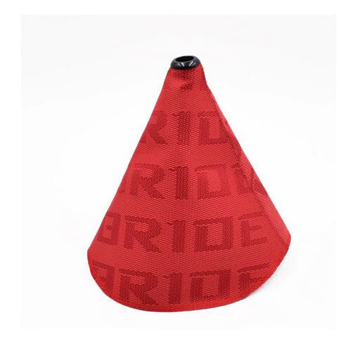 Car gear shift knob boot, racing car shifter protective cover, fabric, red, suitable for Jaguar .