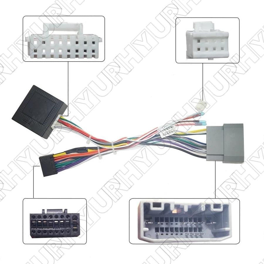 New Car 16pin Android Wiring Harness With Canbus Aftermarket Stereo Installation