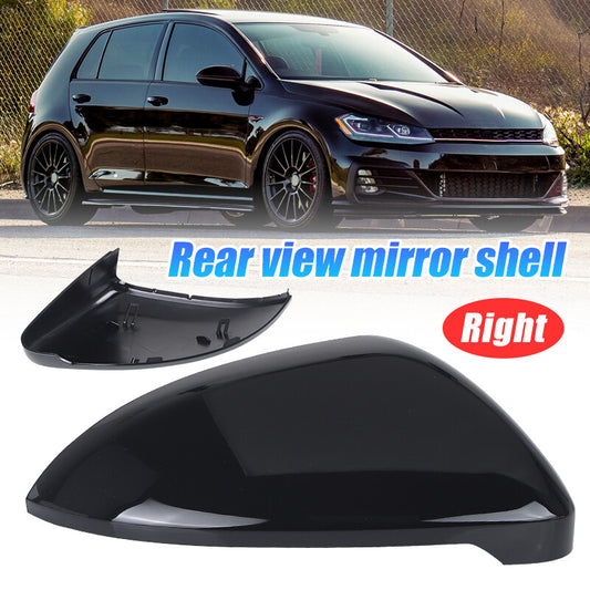 Passenger Right Side Rear View Mirror Cover Cap for VW for Golf 7 MK7 7.5 GTI 14-19
