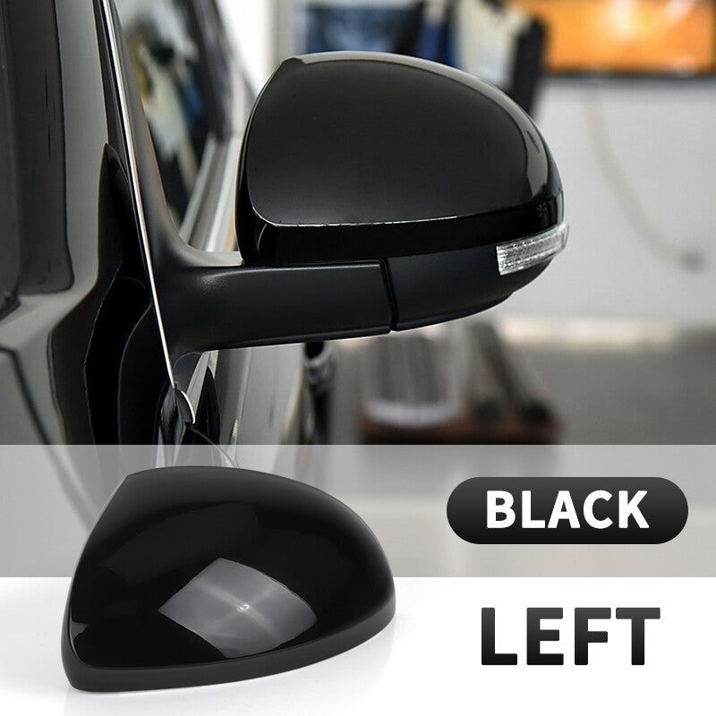 Left Driver Side Door Wing Mirror Cover Cap Glossy Black for VW for Tiguan 2010-2016