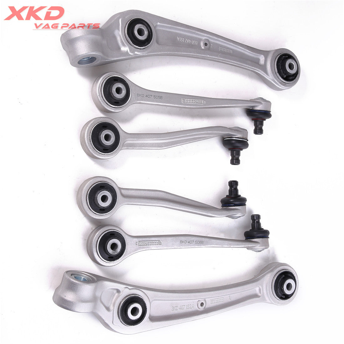 6  Front Upper Control Arm Kit for Audi A4, A5, Q5 8K0407505A 8K0407506A