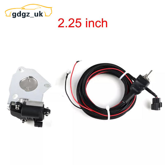 2.25 / 2.25inch Electric Exhaust Valve Control Motor Kit with Manual Switch 12V