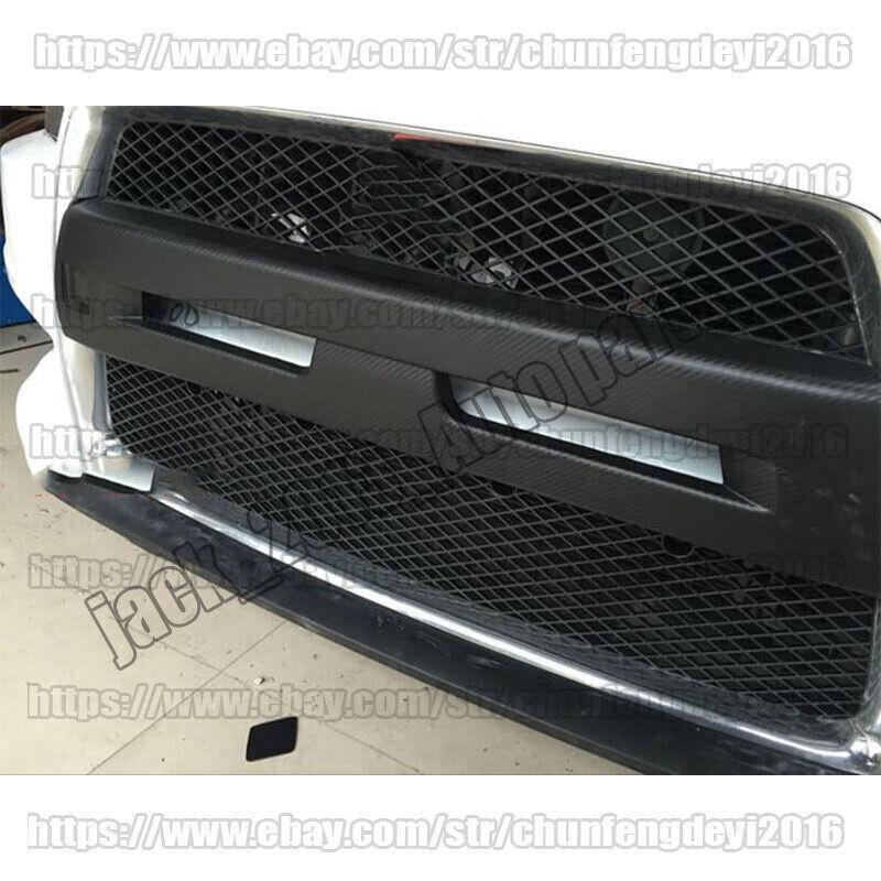 For 08-15 for Mitsubishi Evolution EVO 10 Carbon Fiber ABS Front Bumper Grille Cover