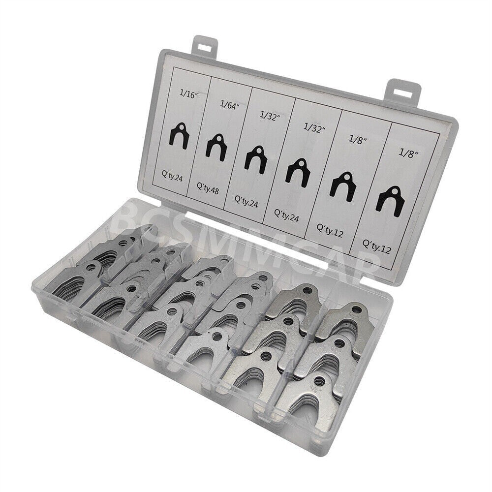 144X Auto Car Body Fender Alignment Shim Assortment 1/64 1/32 1/16 1/8