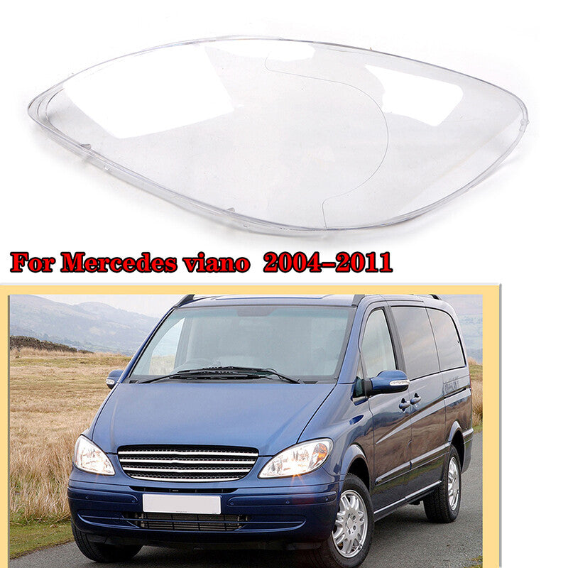 Transparent headlight lens protective cover for Mercedes-Benz W639 Vito Viano 2004-10 (left)