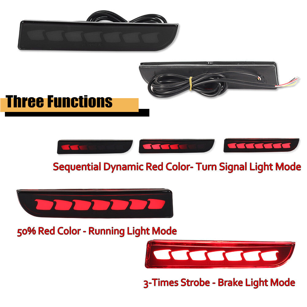 Applicable to for Mitsubishi Lancer Evo rear brake LED sequential turn signal smoke