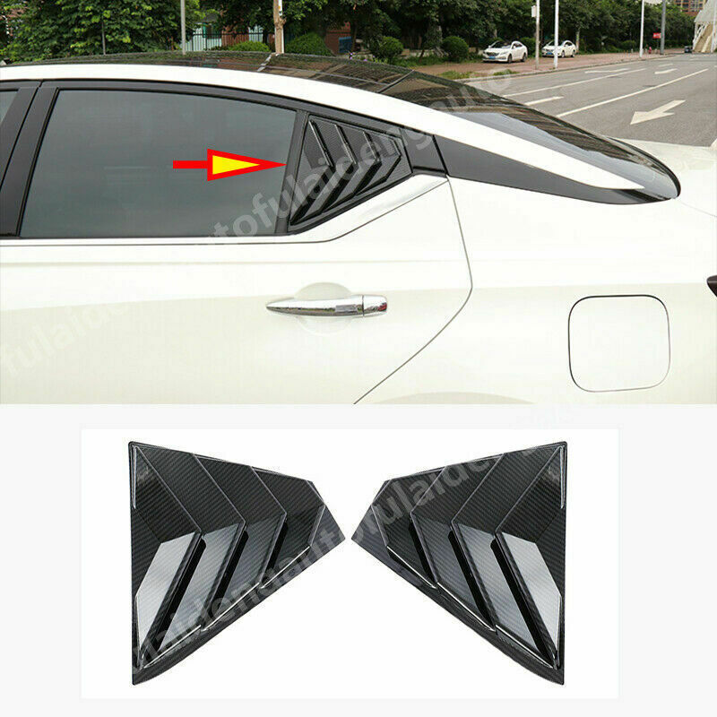 for Nissan Teana Altima 19-2022 carbon fiber Rear Side Window Vent shutter trim