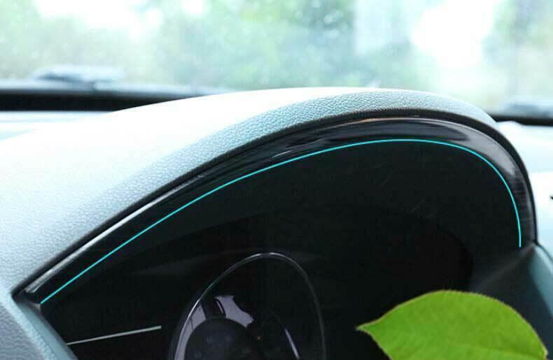 Instrument Panel Frame Strip Trim 1PCS for Ford Explorer 2011-2019 Black Steel