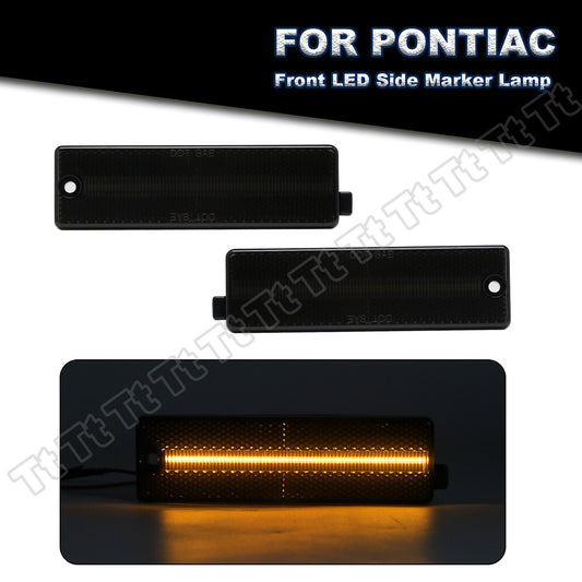 Smoked lens LED front marker light for 1998-2002 for Pontiac Firebird Trans Am