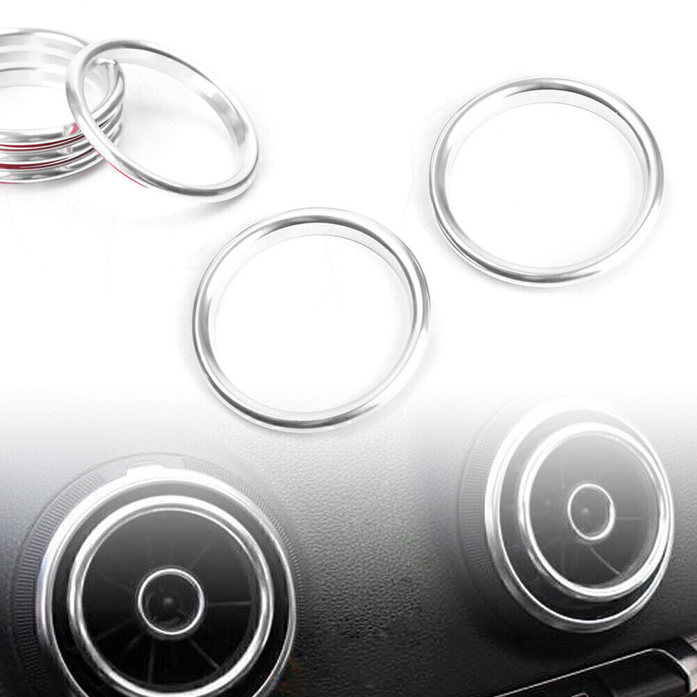 4x Car Interior Air Vent Outlet Rings Covers Decoration For 2012-2019 for Audi A3 8V
