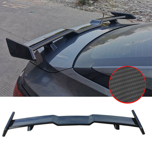 for Nissan Sentra Sylphy 2020-2023 Carbon ABS Sport Trunk Spoiler Tail Wing Trim