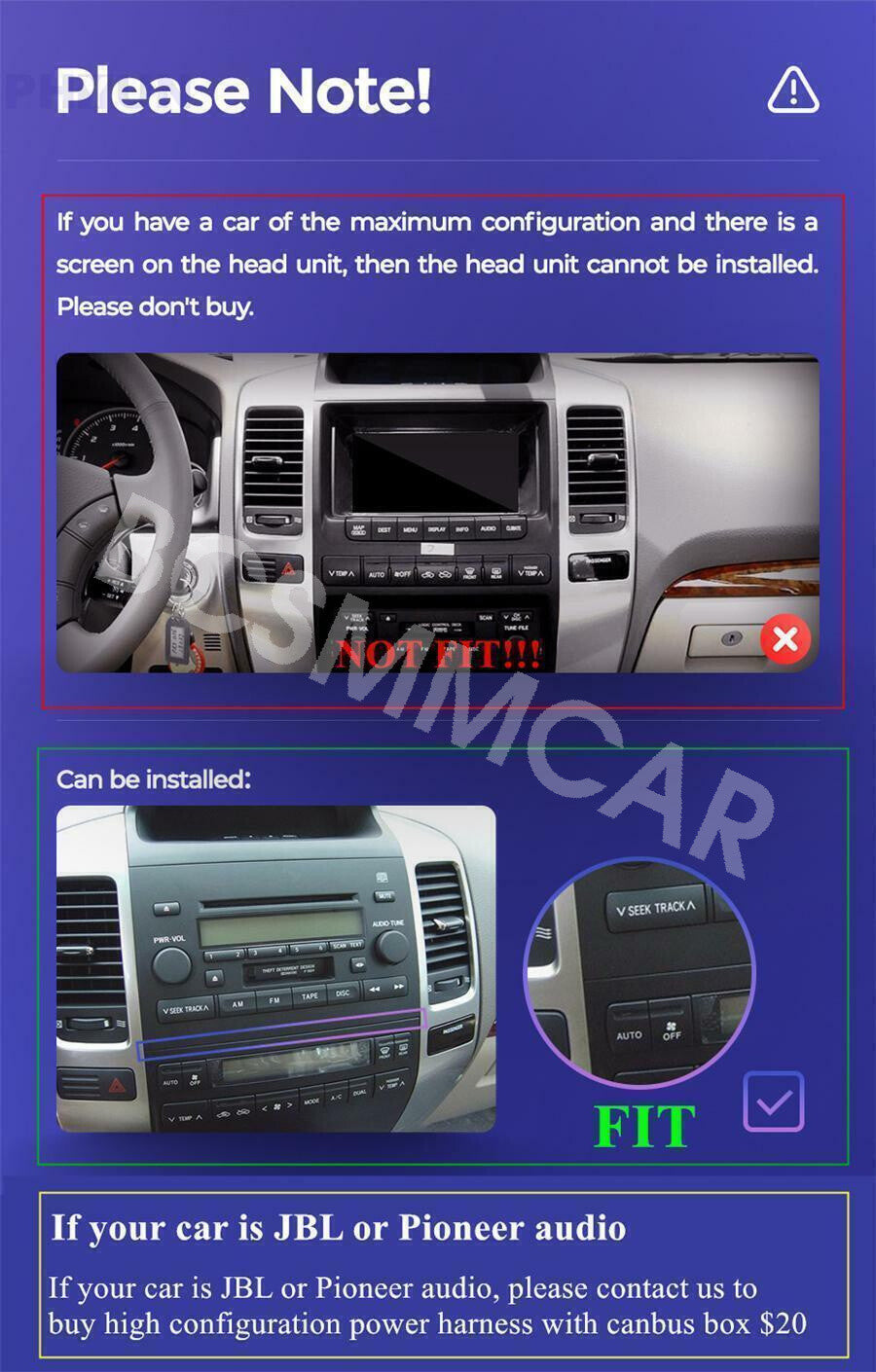 9in Android Navigation Car GPS Stereo Radio Wifi Fit for Lexus GX470 2002-2009