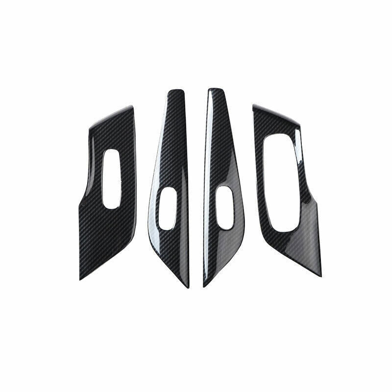 Glass Window Lifting Lock Panel 4X for Nissan Altima Teana 2013-18 Carbon Fiber