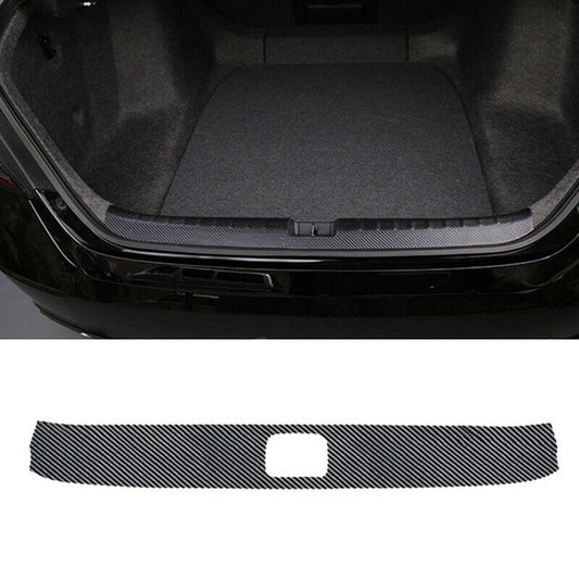 for Honda Accord 2018-22 PU Carbon Fiber Inner Rear Bumper Protector Guard trim