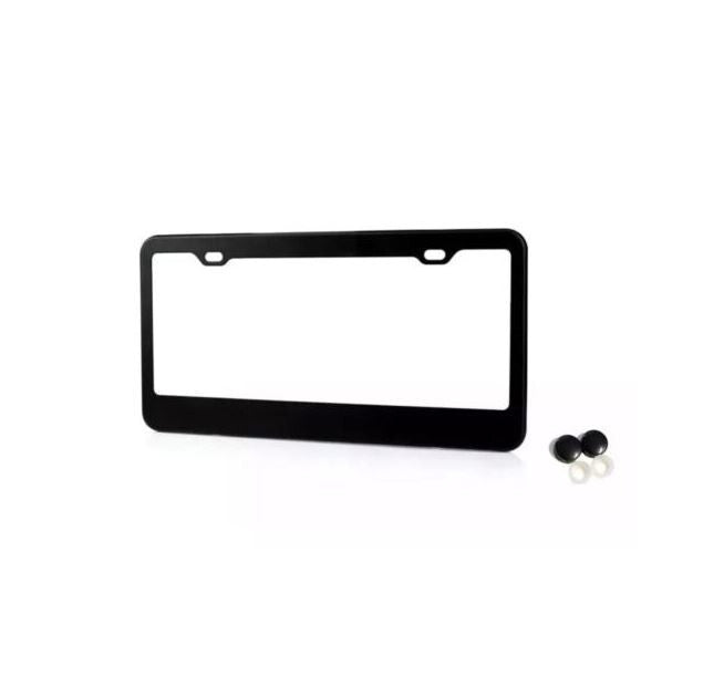 Car license plate frame cover cap rear trunk boot matte black suitable for VW