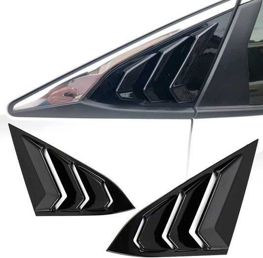 Suitable for Honda for Civic sedans 2022-2024: Rear side window louvers/triangular louvers.