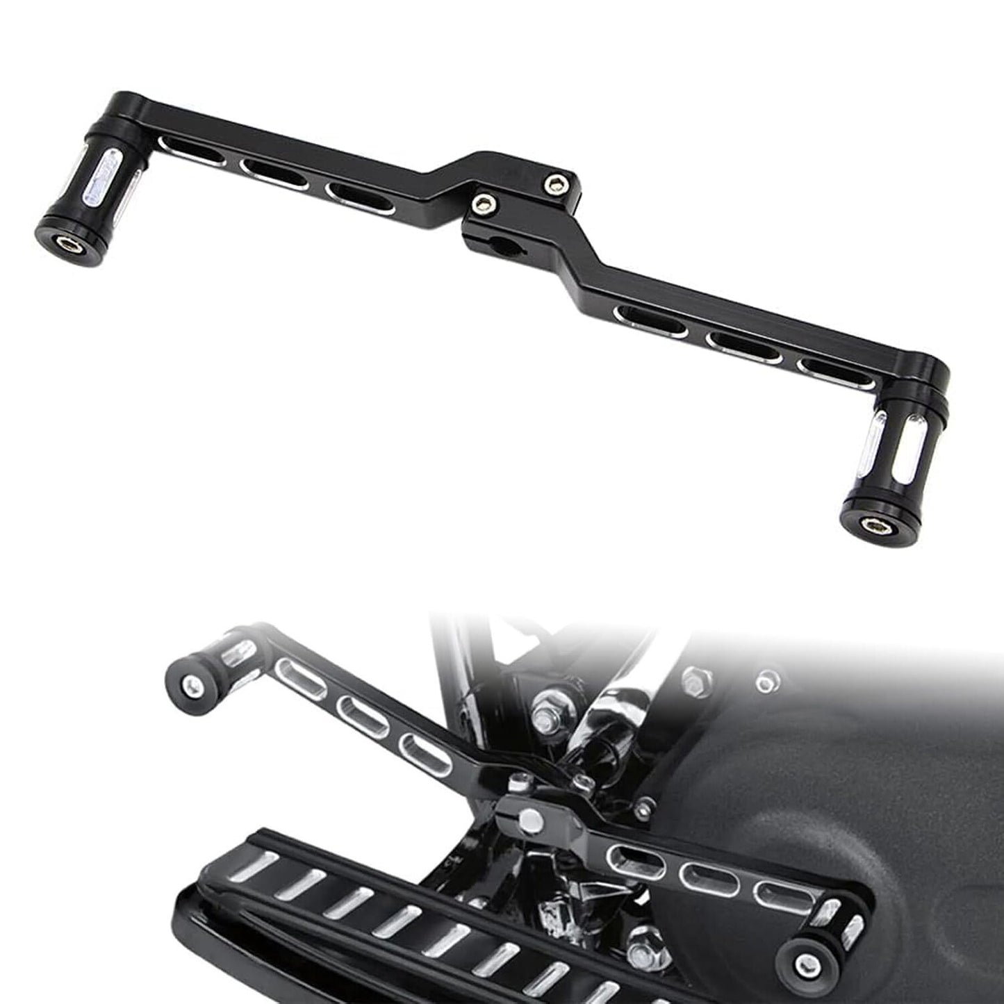 2X Heel Toe Gear Shifter Lever Pedal Shift Pegs for Harley Softail Electra Glide
