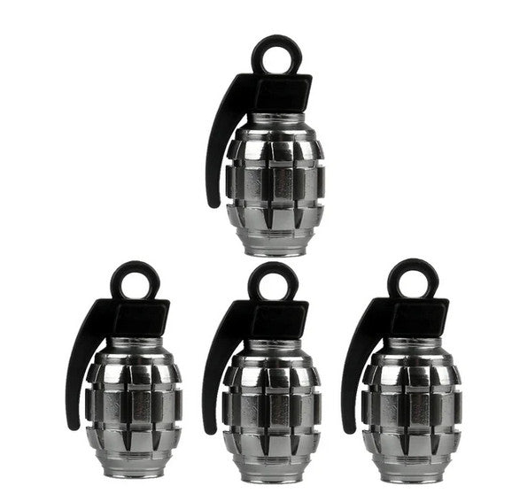 4-piece car tire valve cover rod air dust cover dustproof black stud suitable for VW