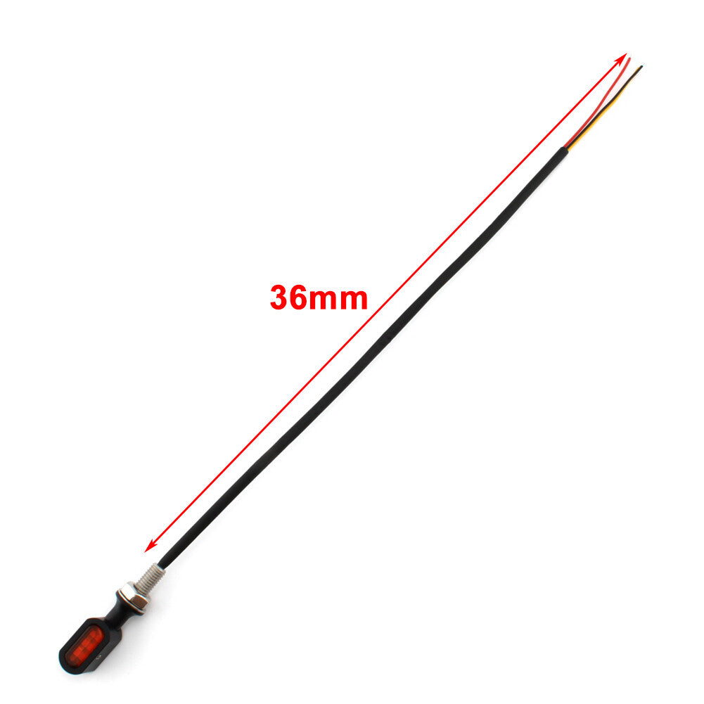 Rear for Mini LED Turn Signal Light Run Indicator Lamp Smoke Lens for Harley Chrome