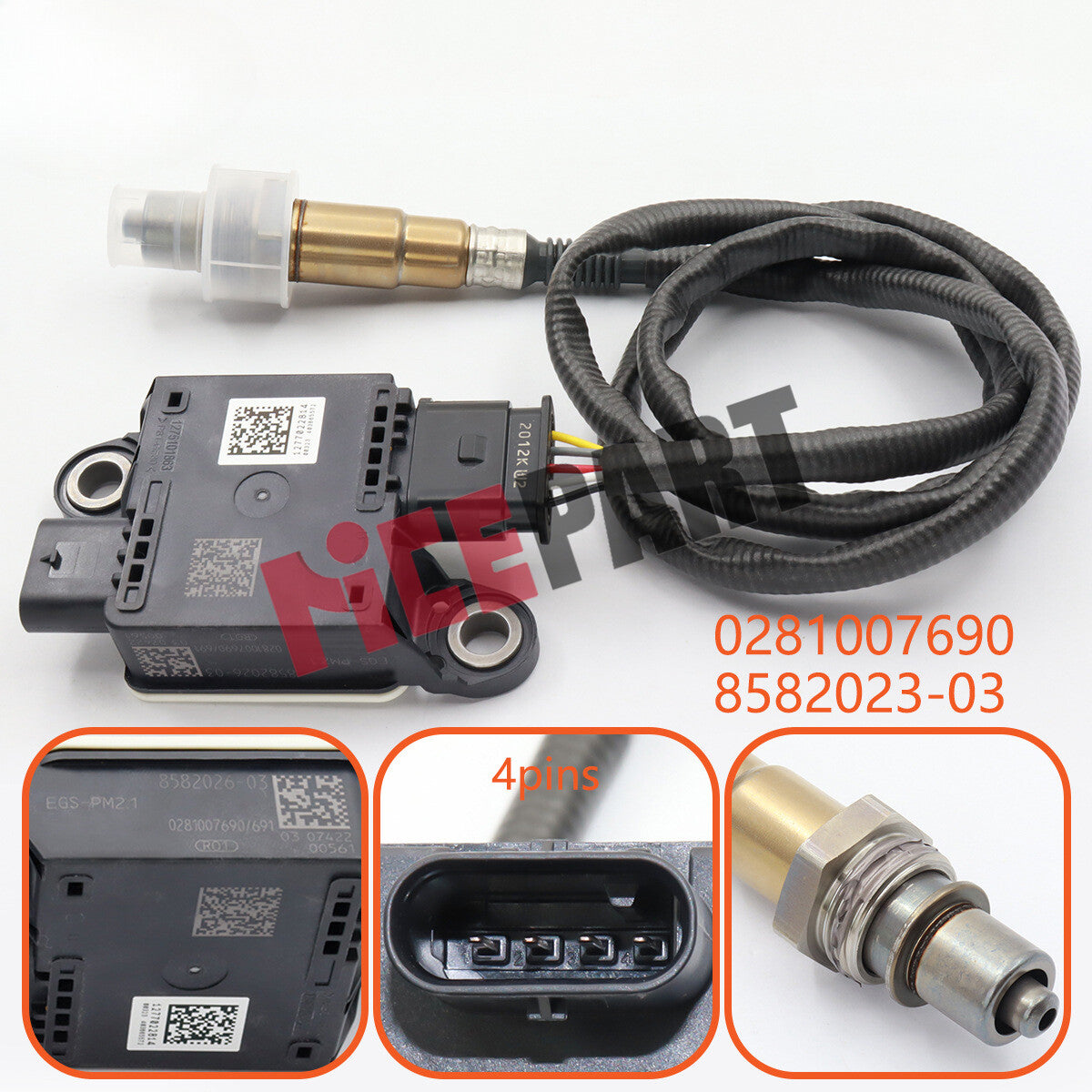 13628582024 Diesel Exhaust Particulate Sensor compatible for BMW F15 X5 14-18 540d