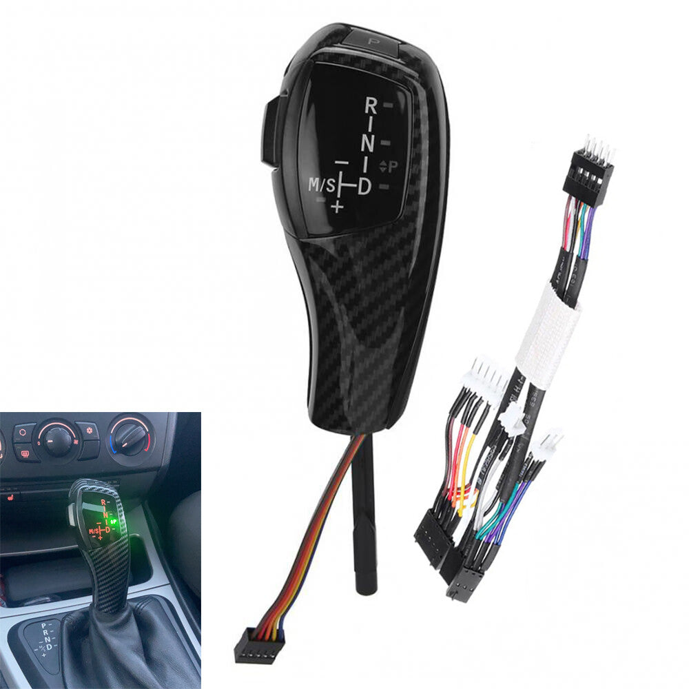 Automatic LED shift lever for BMW E90, E92, E93, F30, LHD carbon fiber