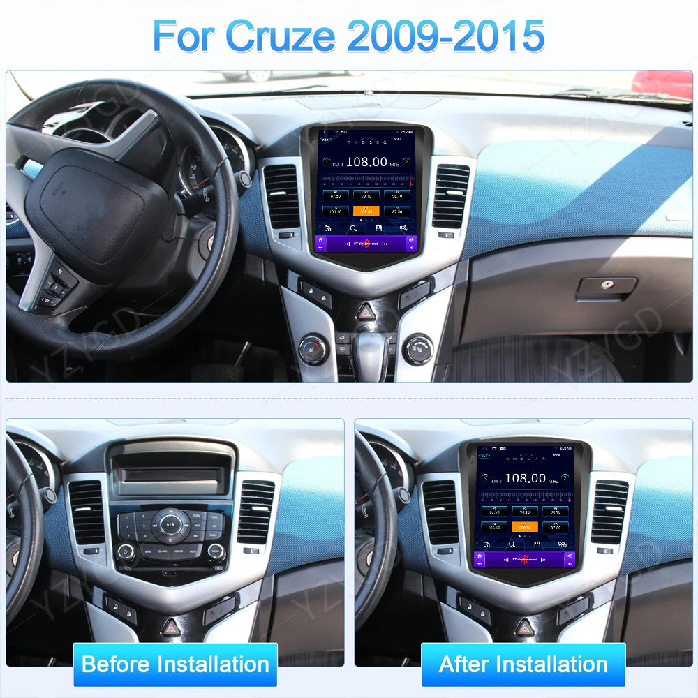Android Car Radio Stereo WiFi Player Screen For Chevy for Cruze 2009-2015 GPS Navi